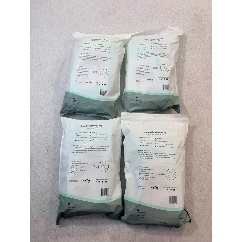 Motif Breastmilk Storage Bags 8oz 400 Count BPA-Free AAC0008-06